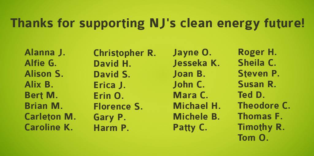 thank you donations stop PennEast clean energy NJ